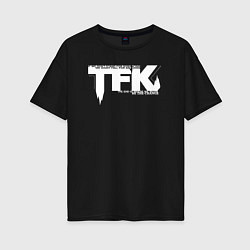 Женская футболка оверсайз Thousand Foot Krutch лого