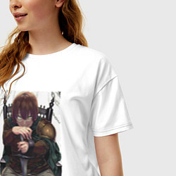 Футболка оверсайз женская Keyaru art, цвет: белый — фото 2