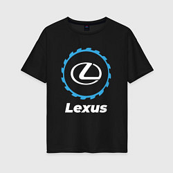 Футболка оверсайз женская Lexus в стиле Top Gear, цвет: черный