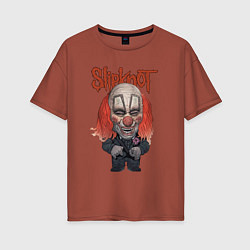 Женская футболка оверсайз Slipknot art