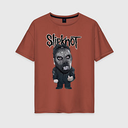 Женская футболка оверсайз Седьмой Slipknot