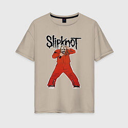 Женская футболка оверсайз Slipknot fan art