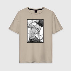 Женская футболка оверсайз Накаченный Кабанэ Кусак - Инцидент Кэмоно