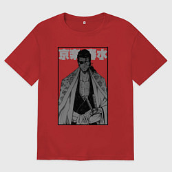 Женская футболка оверсайз Сюнсуй Кьёраку - Блич