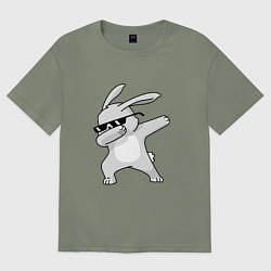 Женская футболка оверсайз Кролик ДЭБ