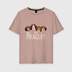 Женская футболка оверсайз The Beagles
