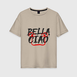 Женская футболка оверсайз Bella ciao