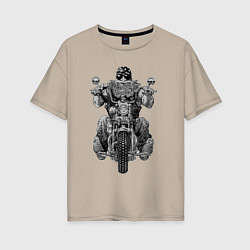 Женская футболка оверсайз Ride biker