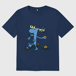 Женская футболка оверсайз Lumpy trap