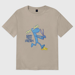 Женская футболка оверсайз Lumpy eyes