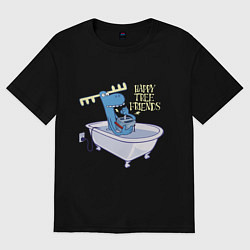 Женская футболка оверсайз Lumpy - high voltage