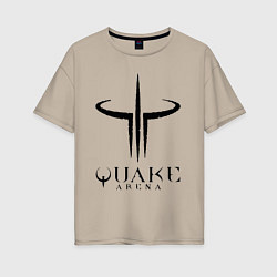 Женская футболка оверсайз Quake III arena