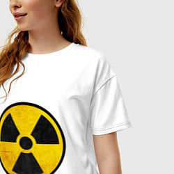 Футболка оверсайз женская Atomic Nuclear, цвет: белый — фото 2