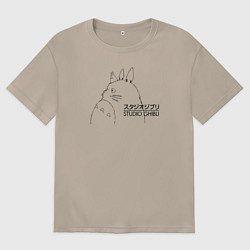 Женская футболка оверсайз Тоторо Studio Ghibli