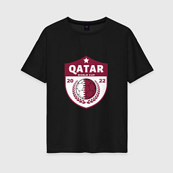 Женская футболка оверсайз Qatar - World Cup