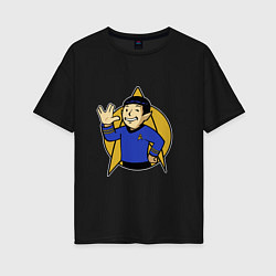 Женская футболка оверсайз Spoke - vault boy