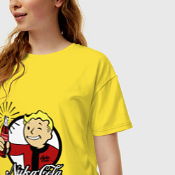 Футболка оверсайз женская Vault boy - nuka cola, цвет: желтый — фото 2