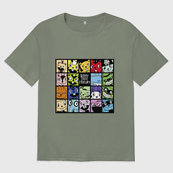 Женская футболка оверсайз All happy three friends