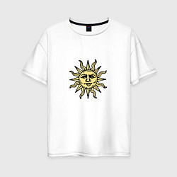 Женская футболка оверсайз Dark Souls - воины солнца