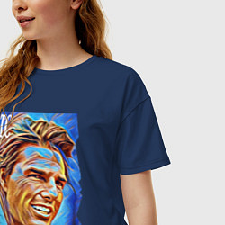 Футболка оверсайз женская Tom Cruise - film actor, цвет: тёмно-синий — фото 2