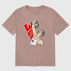 Женская футболка оверсайз Сталин за зож