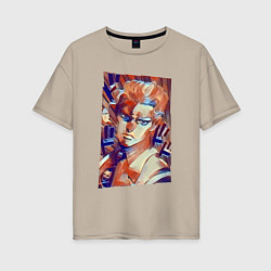 Женская футболка оверсайз Йошикаге Кира - серийный убийца