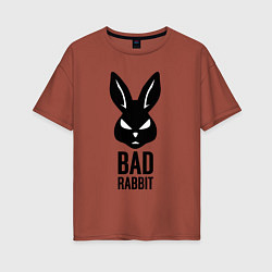 Женская футболка оверсайз Bad rabbit