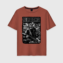 Женская футболка оверсайз Nirvana grunge 2022
