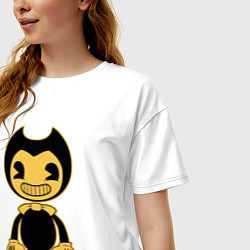 Футболка оверсайз женская Bendy and the Ink Machine, цвет: белый — фото 2