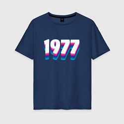 Женская футболка оверсайз Made in 1977 vintage art