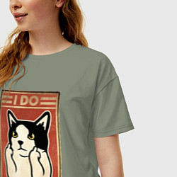 Футболка оверсайз женская Я делаю то, что хочу, цвет: авокадо — фото 2