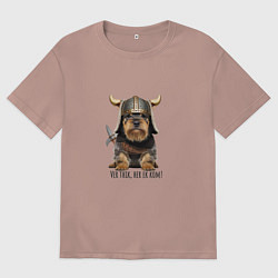 Женская футболка оверсайз Собака Ver thik, her ek kom