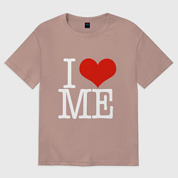 Женская футболка оверсайз I love me