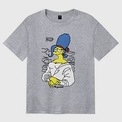 Женская футболка оверсайз Margeconda - collaboration Мардж Джоконда