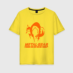 Футболка оверсайз женская Metal Gear Solid Fox, цвет: желтый