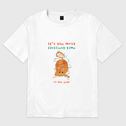 Женская футболка оверсайз Its the most fluffiest time of the year
