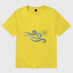 Футболка оверсайз женская Snowstorm, цвет: желтый