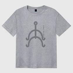 Футболка оверсайз женская Мне нравится джиу-джитсу на английском, цвет: меланж