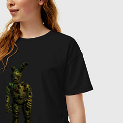 Футболка оверсайз женская Springtrap, цвет: черный — фото 2