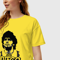 Футболка оверсайз женская Dios Diego, цвет: желтый — фото 2