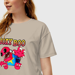 Футболка оверсайз женская Project Playtime Boxy Boo, цвет: миндальный — фото 2