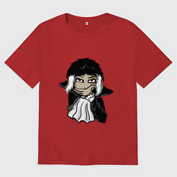 Футболка оверсайз женская Рюноскэ, цвет: красный