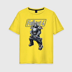 Женская футболка оверсайз Fallout 4 - Ultracite Power Armor