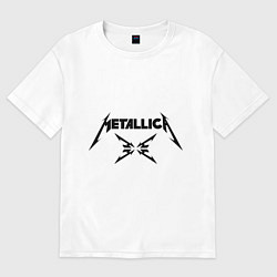 Футболка оверсайз женская Metallica, цвет: белый