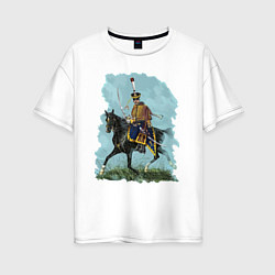 Женская футболка оверсайз Вахмистр Ахтырского гусарского полка 1811 - 1813 г