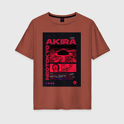 Женская футболка оверсайз Akira poster