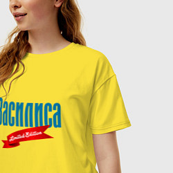 Футболка оверсайз женская Василиса - limited edition, цвет: желтый — фото 2