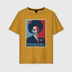Женская футболка оверсайз Frobama