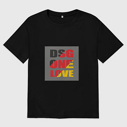 Футболка оверсайз женская Коробка DSG, цвет: черный