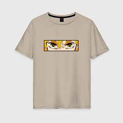 Женская футболка оверсайз Зеницу агацума - глаза